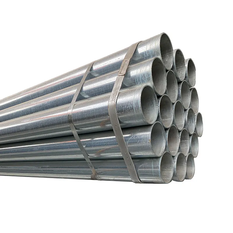 Hot Dip Galvanized Round Steel Pipe 2 inch to 8 inch for construction